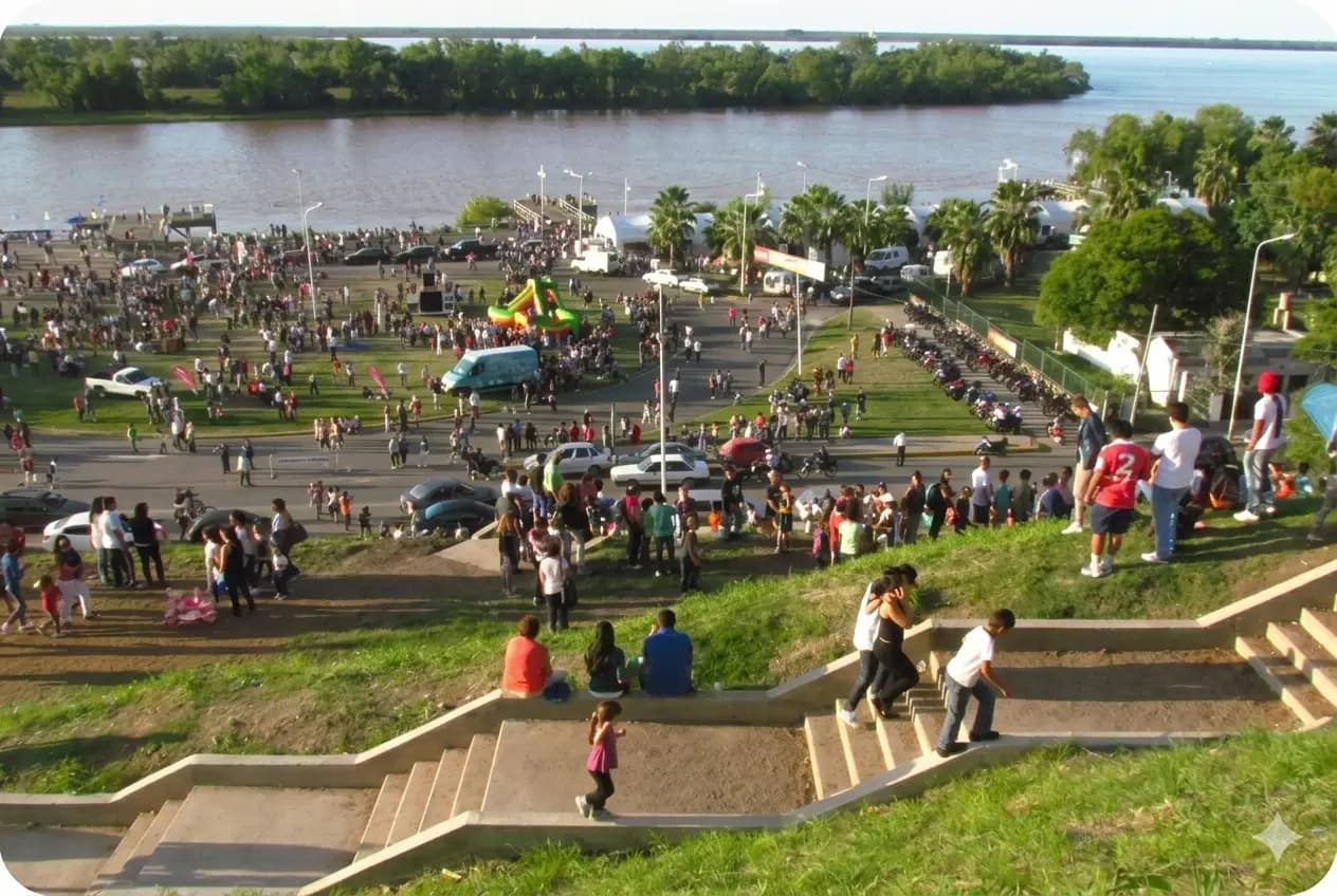 Vista panorámica desde Parque Urquiza en Paraná, Entre Ríos, Argentina. Foto de ANDY ABIR ALAN, CC BY-SA 3.0, via Wikimedia Commons. Vista panorámica desde Parque Urquiza en Paraná, Argentina.