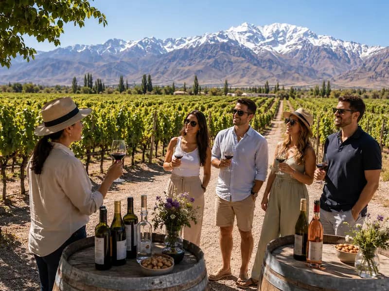 Tour guiado por viñedo de altura en el Valle de Uco. Provincia de Mendoza. Tour guiado por viñedo de altura en el Valle de Uco. Provincia de Mendoza.