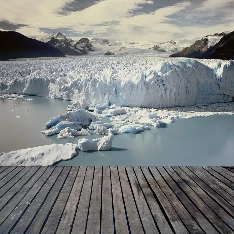 Vista del glaciar Perito Moreno desde el mirador, Patagonia, Argentina.